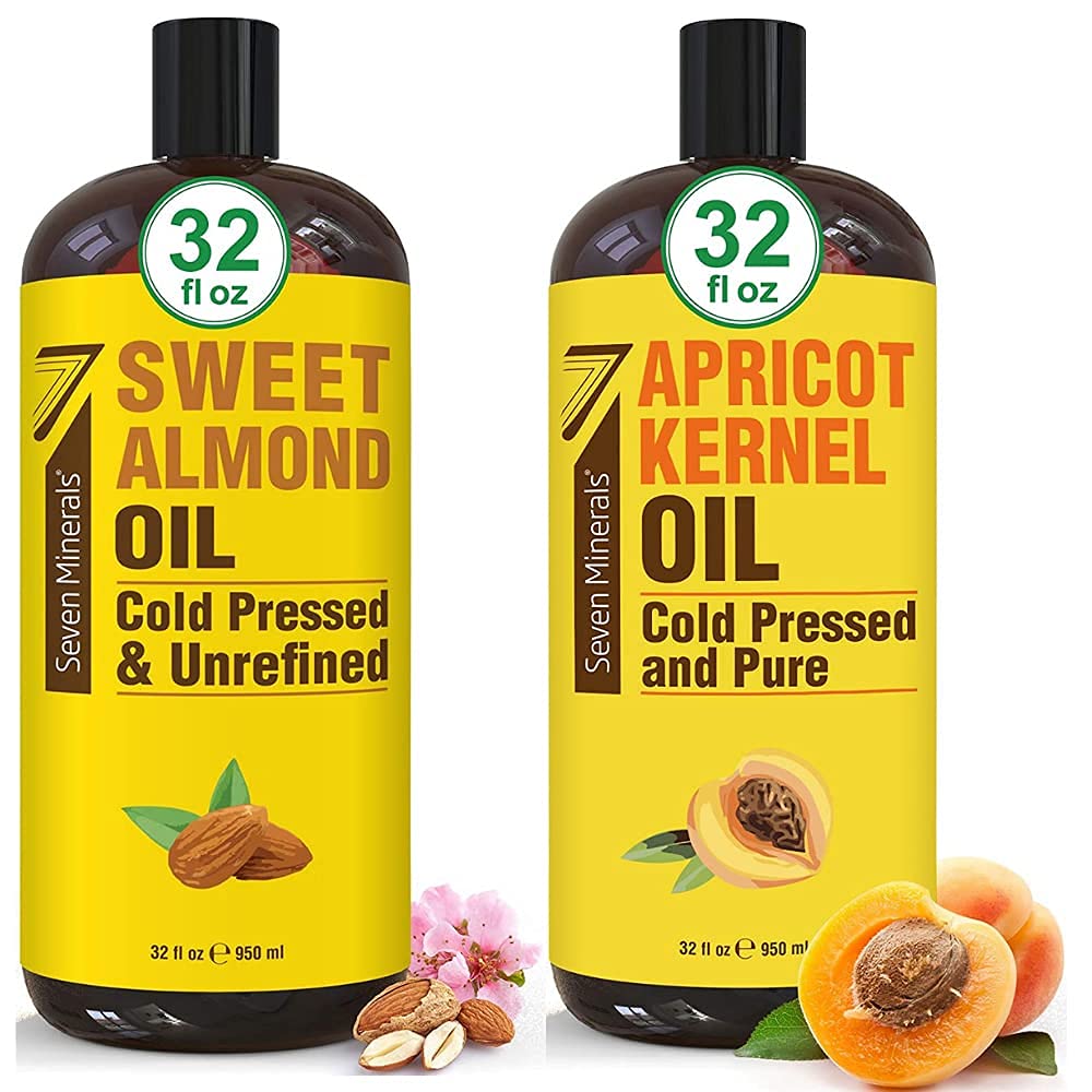 Pure Sweet Almond & Apricot Kernel Oil for Skin & Hair Care
