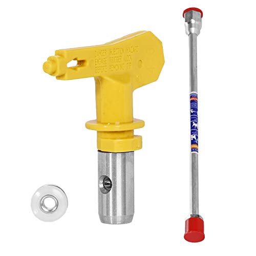 Carkio 211 Spray Gun Nozzle Tip - 2 Pack Compatible with Airless Paint Sprayers, Includes 38cm Extension Pole Rod - Perfect for Home Renovation, Furniture Painting & DIY Projects