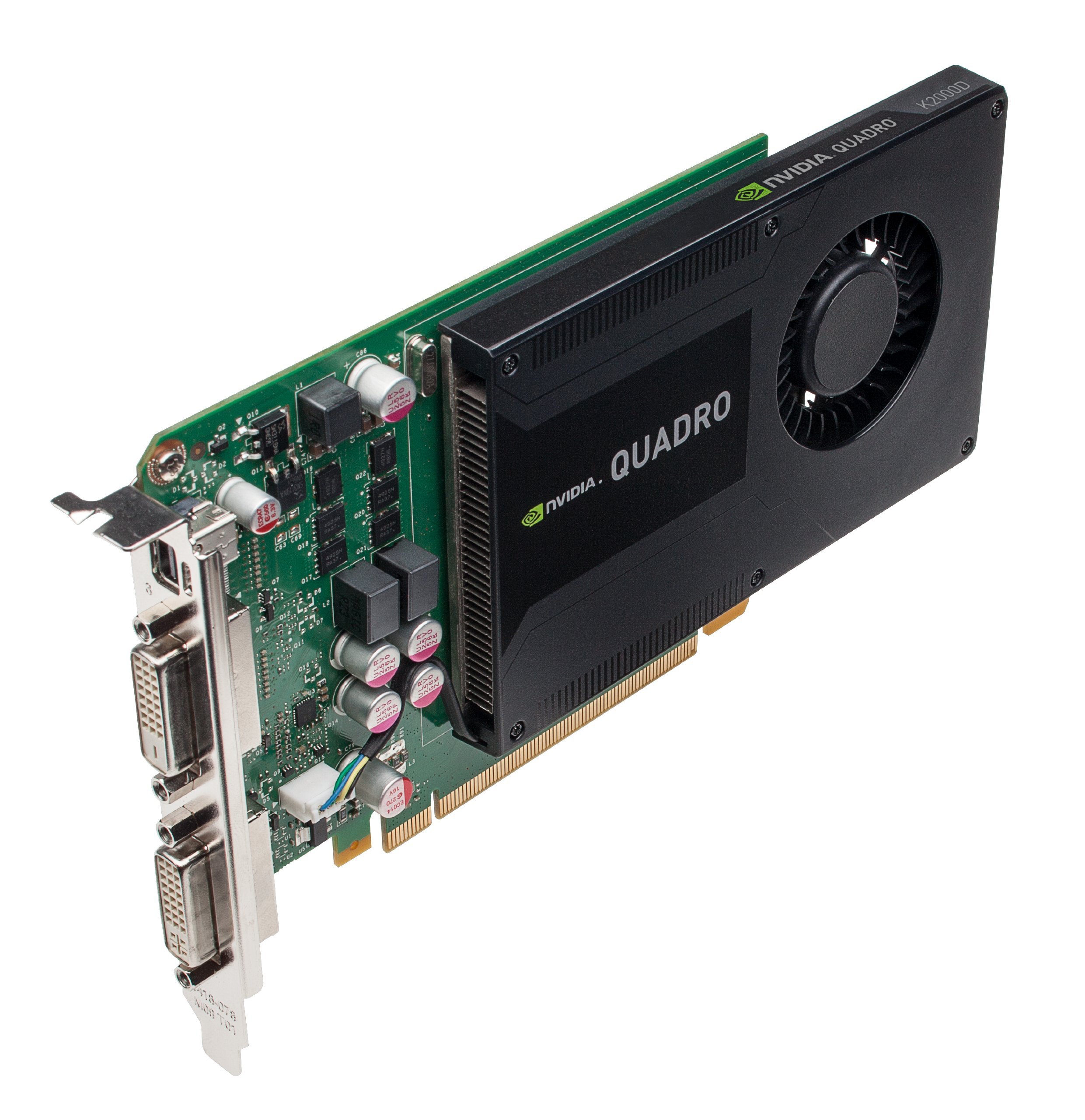 PNY NVIDIA Quadro K2000D 2GB GDDR5 Professional Graphics Card - VCQK2000D-PB for CAD, 3D Modeling & Video Editing Workstations