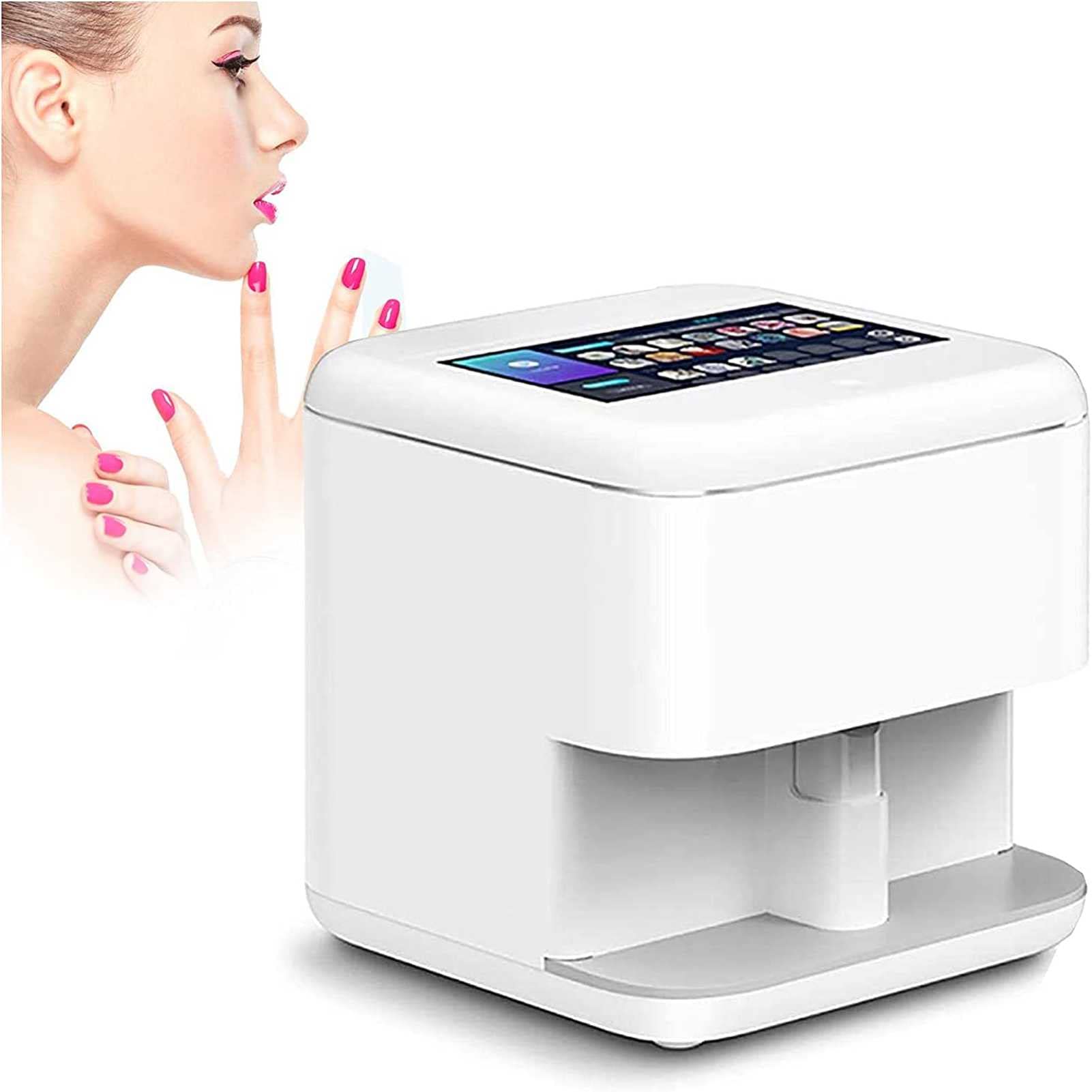 HYMONA 3D Nail Art Printer Machine - Smart WiFi Digital Nail Printer for Mobile & Salon Use, Professional Manicure Equipment with 3D Painting Technology | Perfect for Home Nail Art, Salon Services & DIY Nail Design