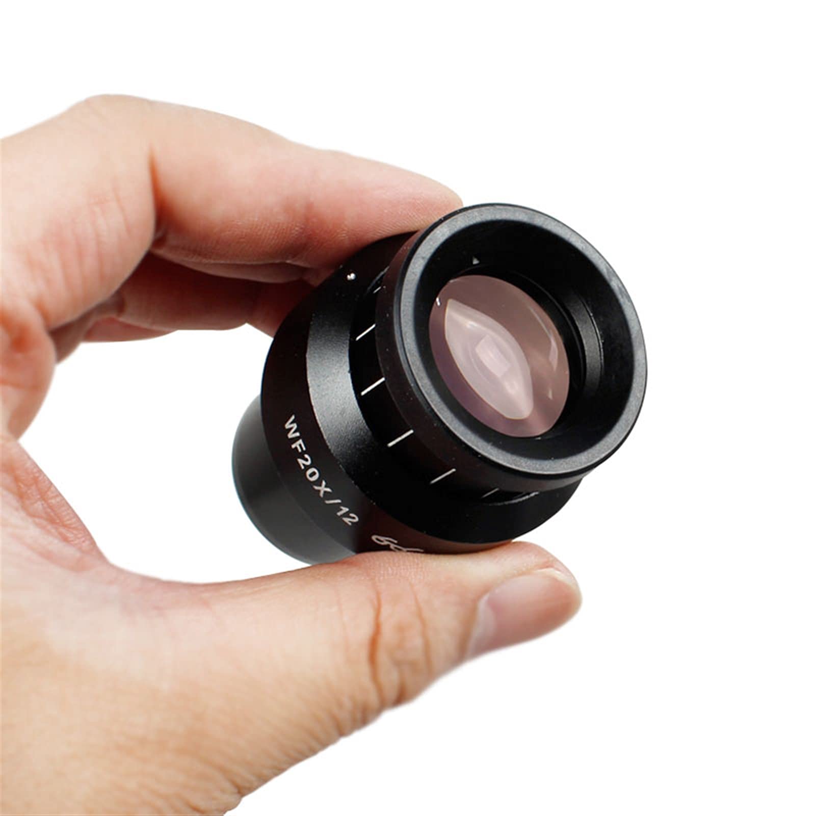 WF20X 12mm Microscope Eyepiece - 20X Wide Field High Eye Point Lens with 30mm Mount for Biological Microscopes | Perfect for Lab Research, Education & Scientific Observation