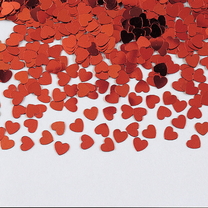 12 Pack Bulk Red Heart Confetti for Valentine's Day, Wedding Decorations, Party Supplies & DIY Crafts - Perfect for Romantic Events and Celebrations