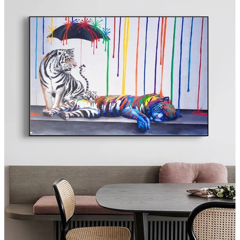 Stunning Tiger Art Poster - Majestic Wildlife Wall Decor for Home, Office & Classroom | Premium Quality Print
