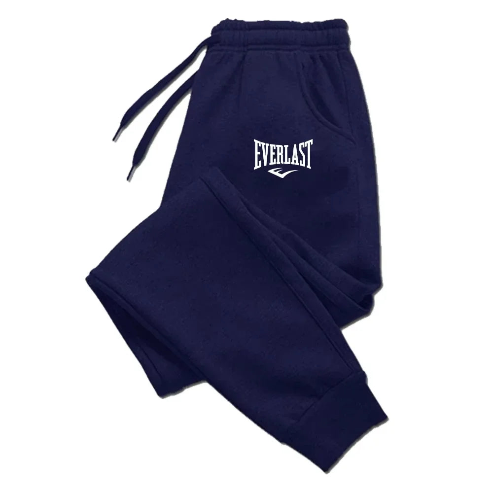 EVERLAST Printed Running Pants for Men & Women - Breathable Joggers Sweatpants for Gym, Fitness, Casual Wear & Outdoor Sports - Comfortable Workout Trousers for Running, Yoga & Daily Activities