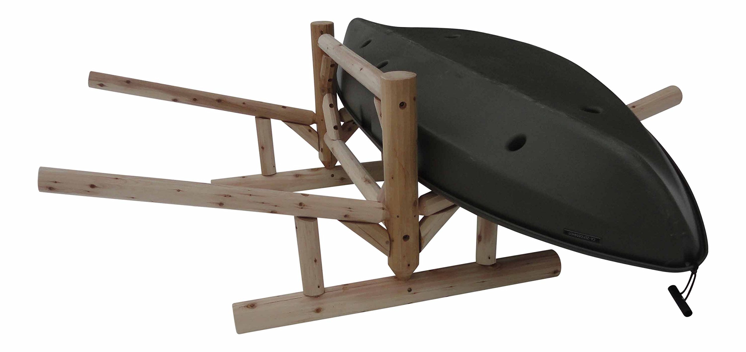 2-Place Freestanding Kayak & Canoe Storage Rack - Heavy Duty Paddle Board Stand for Garage & Outdoor Use - Perfect Kayak Organizer for Backyard, Dock or Boathouse