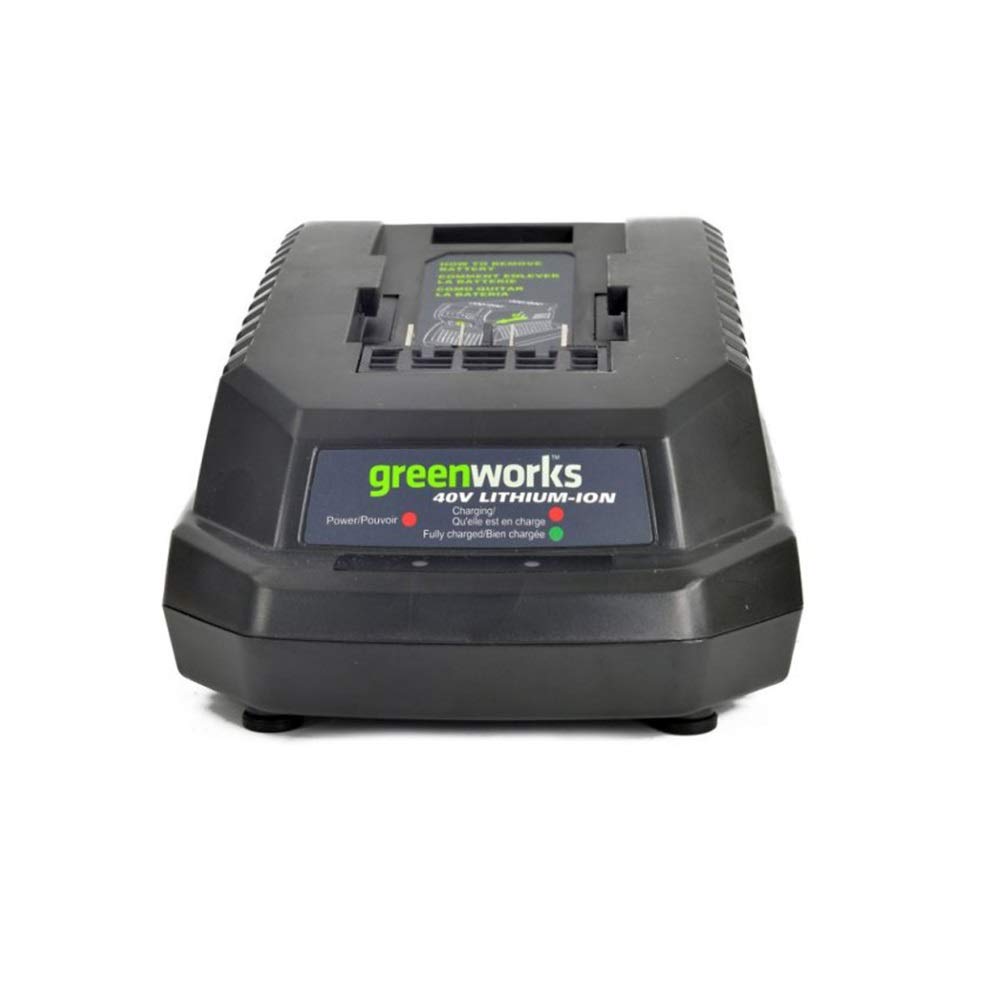 Greenworks 40V Lithium-Ion Battery Charger for Cordless Lawn Mowers & Power Tools - Fast Charging, Compatible with 29692 Model - Perfect for Home Garden & Yard Maintenance