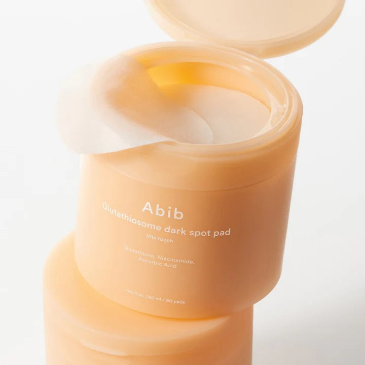 Abib Glutathiosome Dark Spot Correcting Pads - Brightening Treatment with Vita Touch (60 Pads, 220ml) | Fade Hyperpigmentation & Even Skin Tone for Daily Skincare Routine