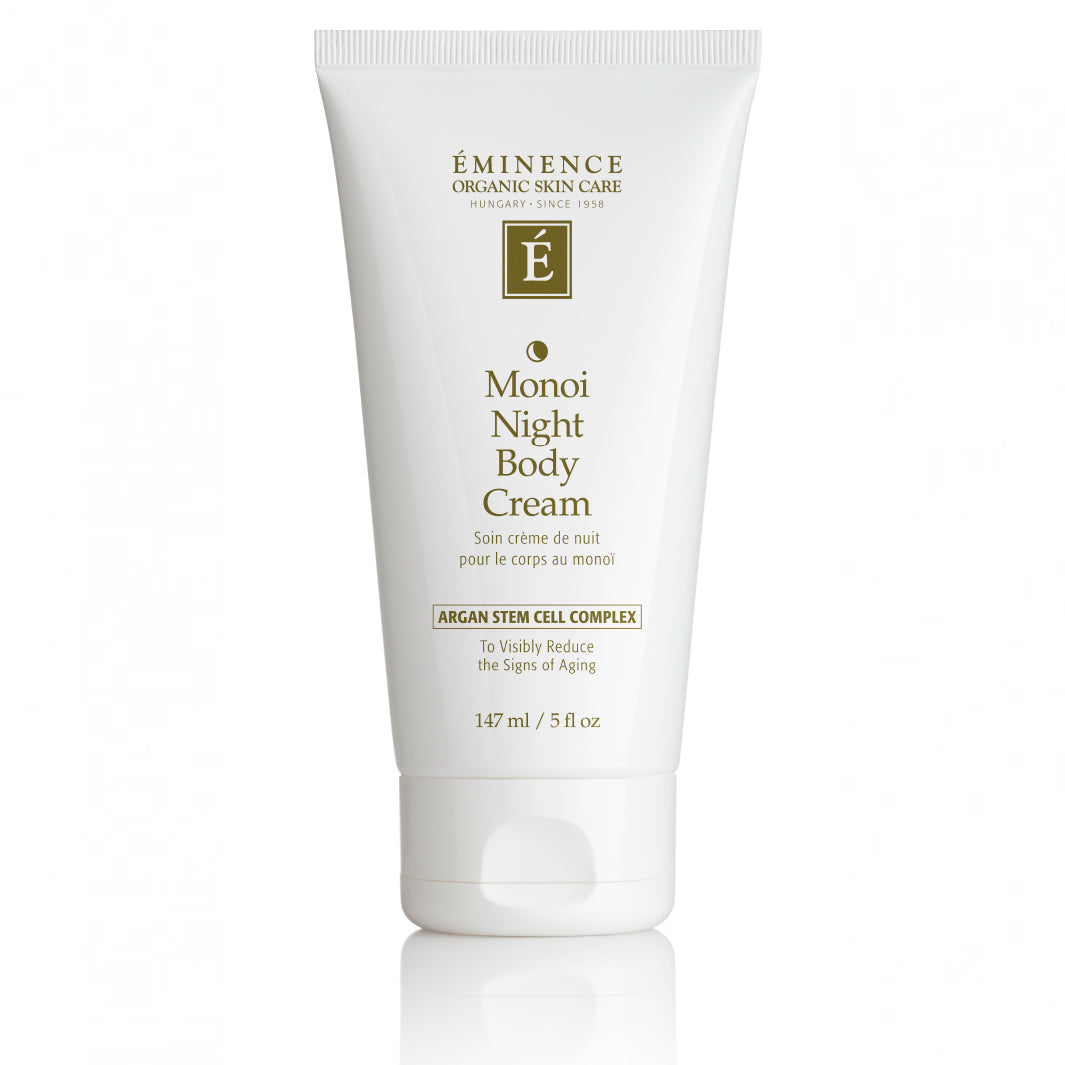 Eminence Organics Monoi Age Corrective Night Body Cream for Dry Skin - Anti-Aging Moisturizer with Coconut & Tiare Flower - Luxurious Nighttime Hydration for Smooth & Youthful Skin