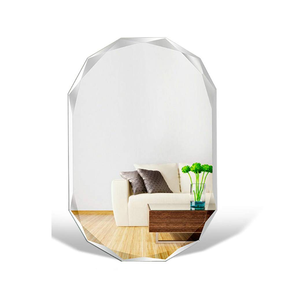 SuoANI Frameless Hanging Vanity Mirror - 24x32 Inch Rectangle Bathroom Mirror with Mounting Hardware for Makeup & Shaving - Perfect for Bathroom, Bedroom, and Dressing Room Decor