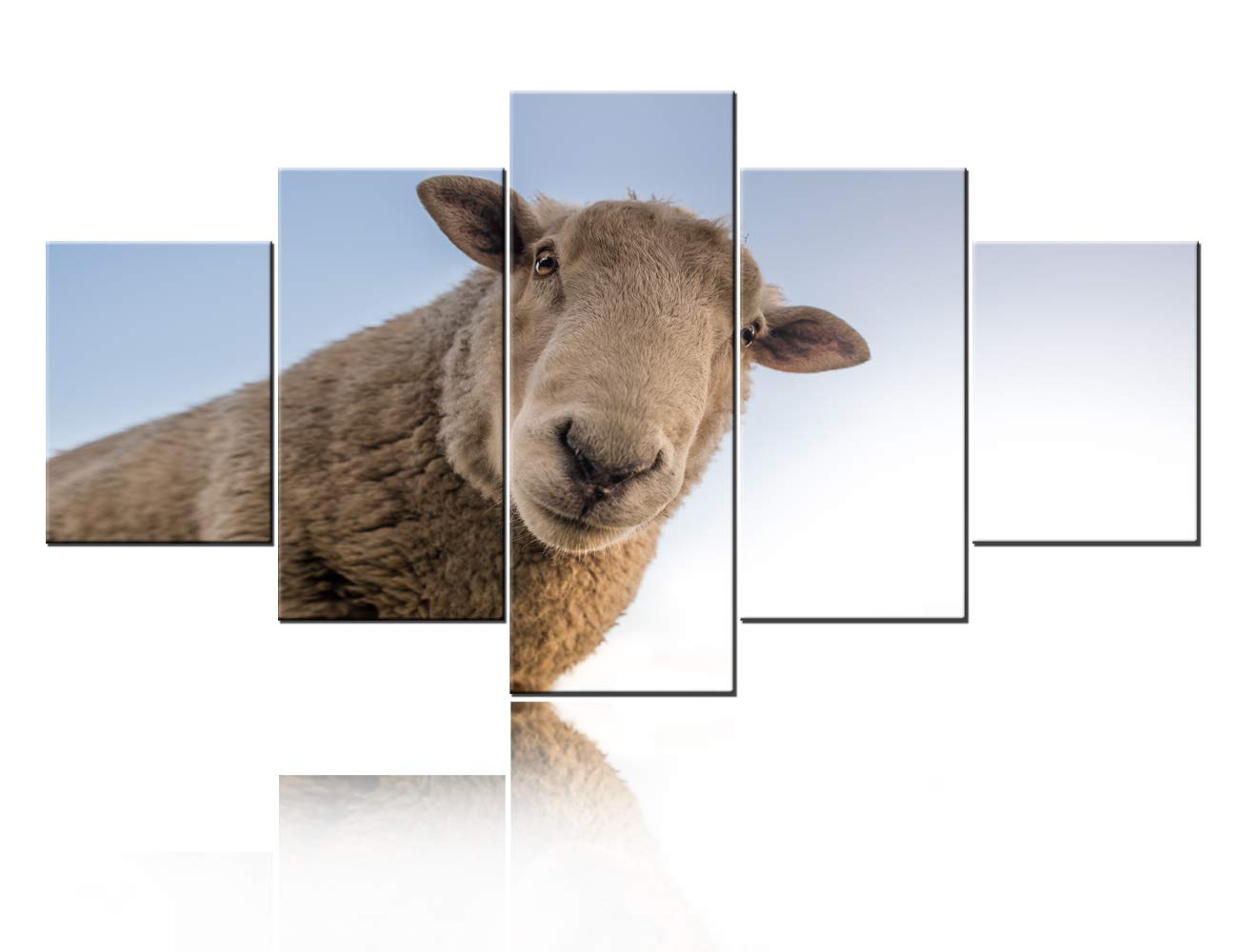 TUMOVO Farm Sheep Canvas Wall Art - Modern Home Decor for Living Room, Bedroom, Kitchen, Bathroom & Office - Perfect for Farmhouse, Rustic & Country Style Interiors