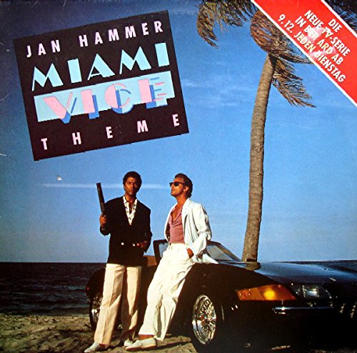 Jan Hammer - Miami Vice Theme Vinyl Record - MCA Records 258 842-0 - 80s TV Soundtrack Collectible for Music Lovers & Retro Enthusiasts