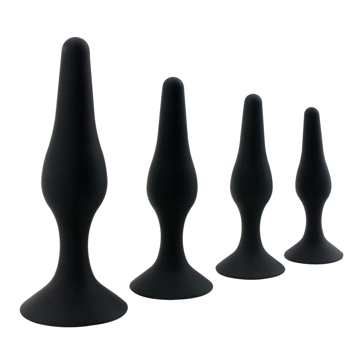 Premium Pink Anal Plugs Set - Small, Medium, Large Sizes for Beginners & Advanced Users | Comfortable Sex Trainer Toy for Couples Play & Solo Pleasure | BPA-Free Body Safe Silicone