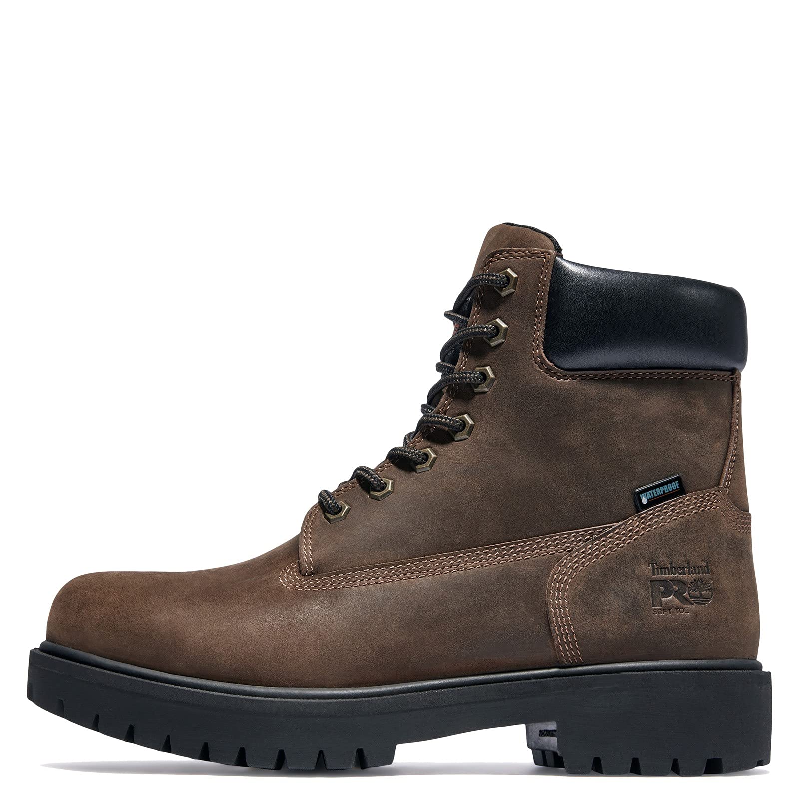 Timberland PRO Men's 6-Inch Steel Toe Waterproof Work Boots - Insulated, Slip Resistant for Construction & Outdoor Jobs - Ideal for Winter, Hiking & Heavy Duty Work