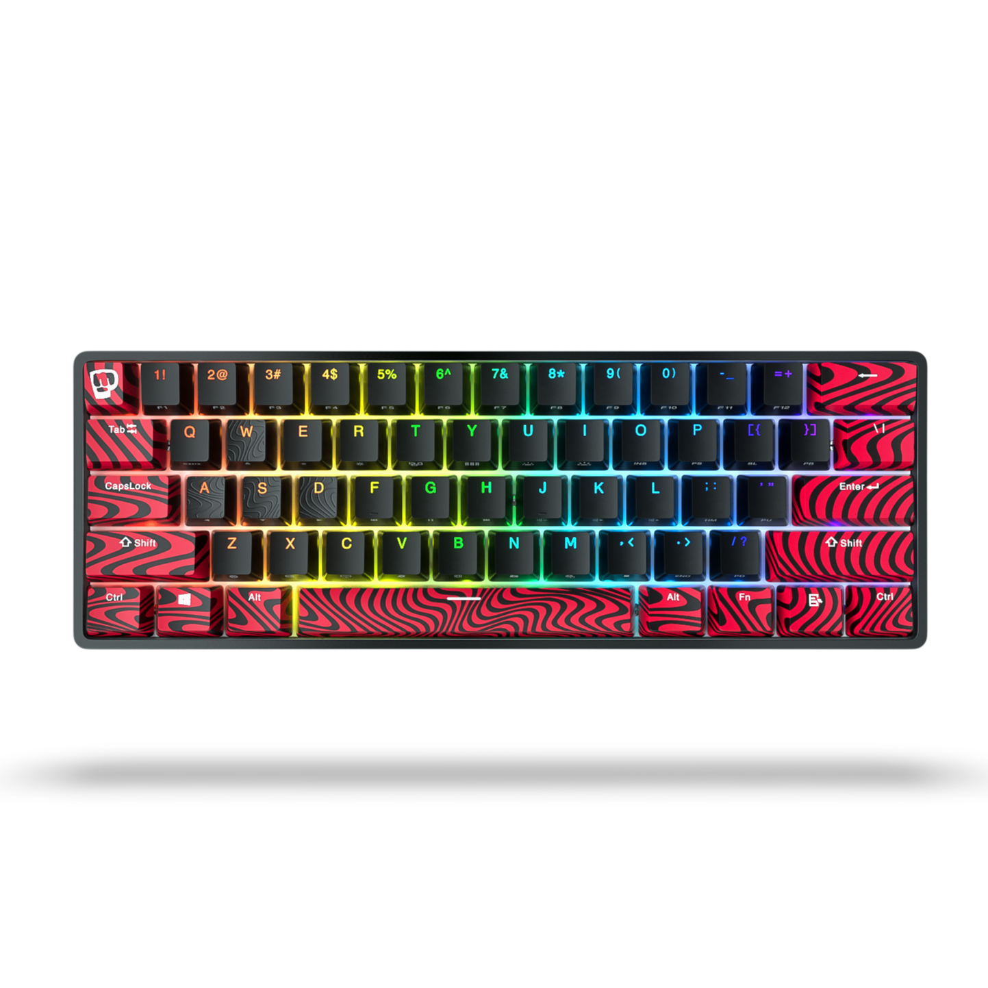 PewDiePie Gaming Keyboard and Mouse Combo Set - RGB Backlit Mechanical Keyboard & Ergonomic Mouse for PC Gamers - Perfect for Streaming, Gaming, and Content Creation