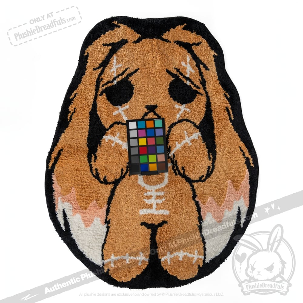 Soft Plush Anxiety Relief Rabbit Rug - Cozy Comfort for Stress & Relaxation - Perfect for Bedroom, Nursery, or Meditation Space