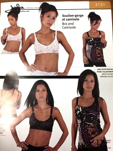 Jalie Bra and Camisole Sewing Pattern - DIY Lingerie & Underwear Making Kit for Women - Perfect for Home Sewing, Cosplay, and Custom Clothing Projects