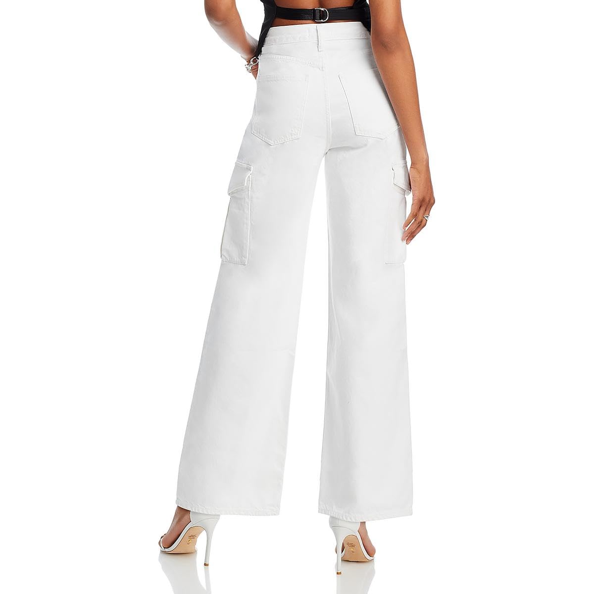 AGOLDE Women's Minka Cargo Jeans - High Waisted Distressed Denim Pants with Pockets | Casual Streetwear & Everyday Comfort for Women