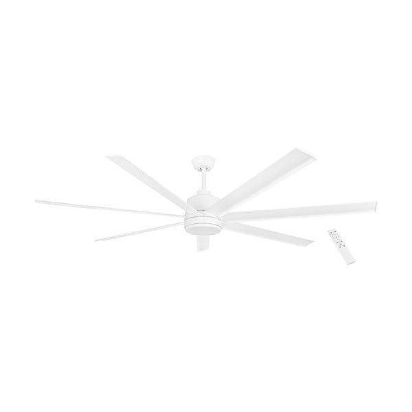 Eglo Tourbillon 80 Inch 203cm DC Ceiling Fan with Remote Control - White - Perfect for Living Room, Bedroom & Outdoor Spaces