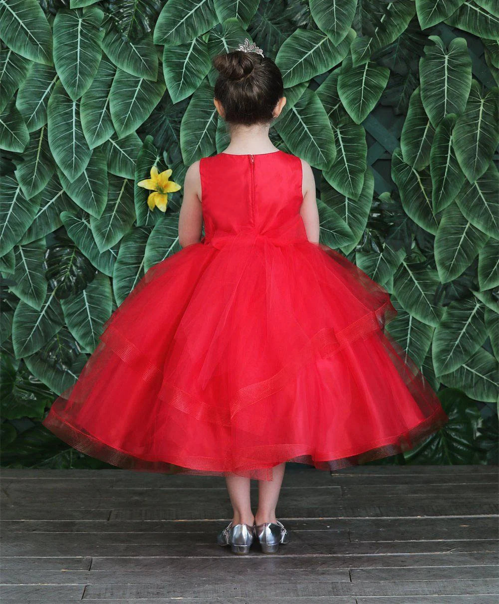Elegant Party & Flower Girl Dress (D 792) - Perfect for Weddings, Birthday Parties & Special Occasions