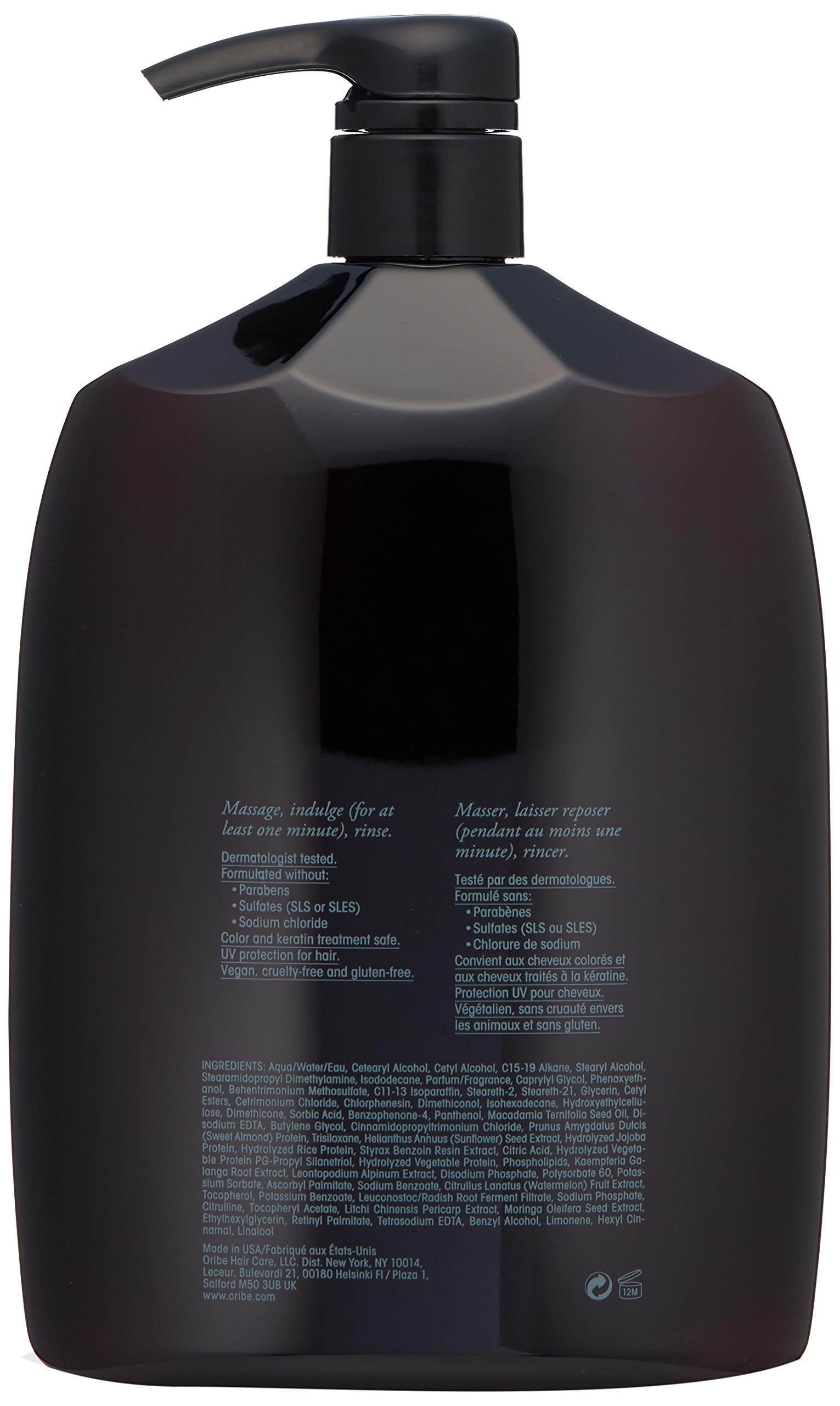 Oribe Signature Conditioner for Dry & Damaged Hair - Hydrating & Repairing Leave-In Treatment for Salon-Quality Shine - Perfect for Daily Use, Styling & Color-Treated Hair Care