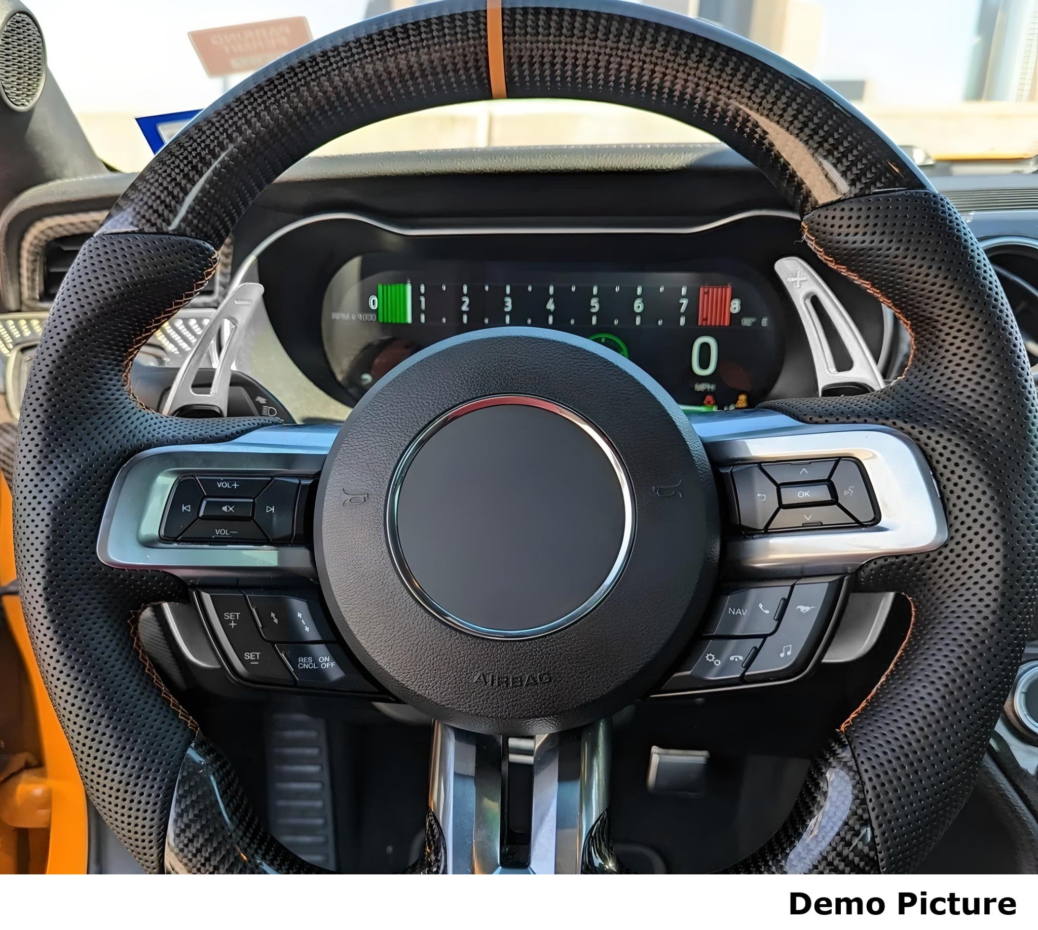 Premium Forged Aluminum Steering Wheel Paddle Shifters for 2015-2023 Ford Mustang - Racing Style Gear Shift Paddles for Enhanced Driving Performance (Perfect for Track Days & Sporty Street Driving)