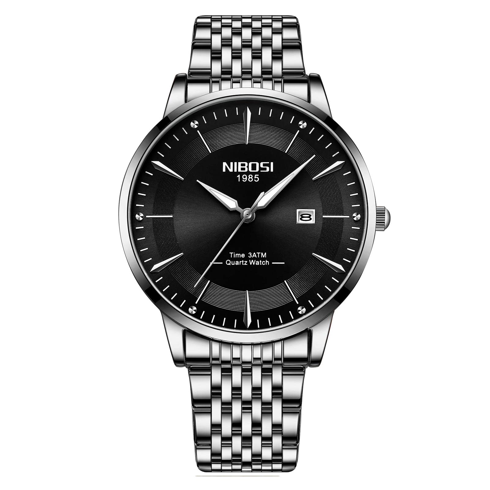 Men's Chronograph Dress Watches - Analog Quartz Business & Sport Watch for Men - Perfect for Office, Formal Events & Outdoor Activities