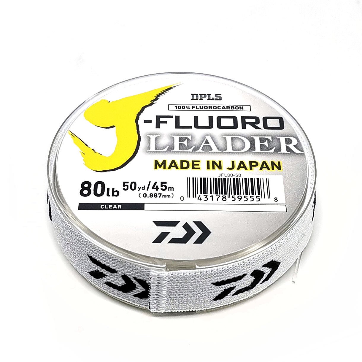 Daiwa J Fluoro Fluorocarbon Fishing Leader Line - Premium Invisible Saltwater & Freshwater Leader for Bass, Trout, Walleye - Ideal for Clear Water, Finesse Fishing & Light Bite Conditions