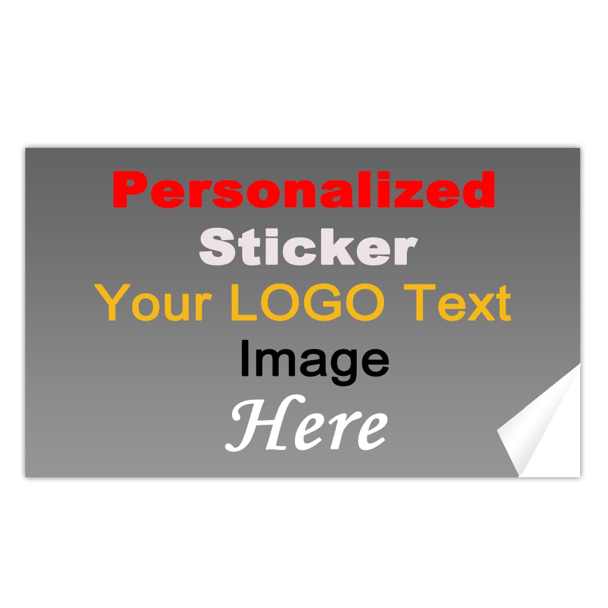 500 Pcs Custom Stickers - Self-Adhesive Personalized Labels for Business Branding, Christmas Gifts, Logo Decals (1x1.5, 2x3, 3x4 Inch Rectangle) - Perfect for Product Packaging, Event Giveaways & DIY Crafts