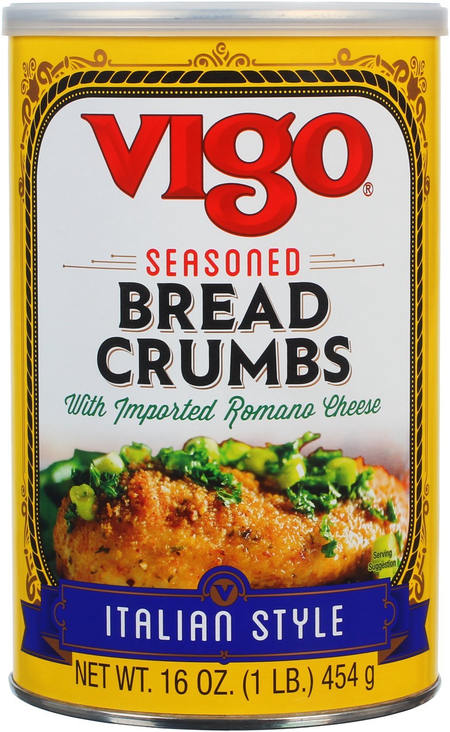 Vigo Italian Style Bread Crumbs - 16 Oz (Pack of 12) | Premium Seasoned Breadcrumbs for Cooking, Baking & Coating | Perfect for Meatballs, Chicken Parmesan & Fish Frying