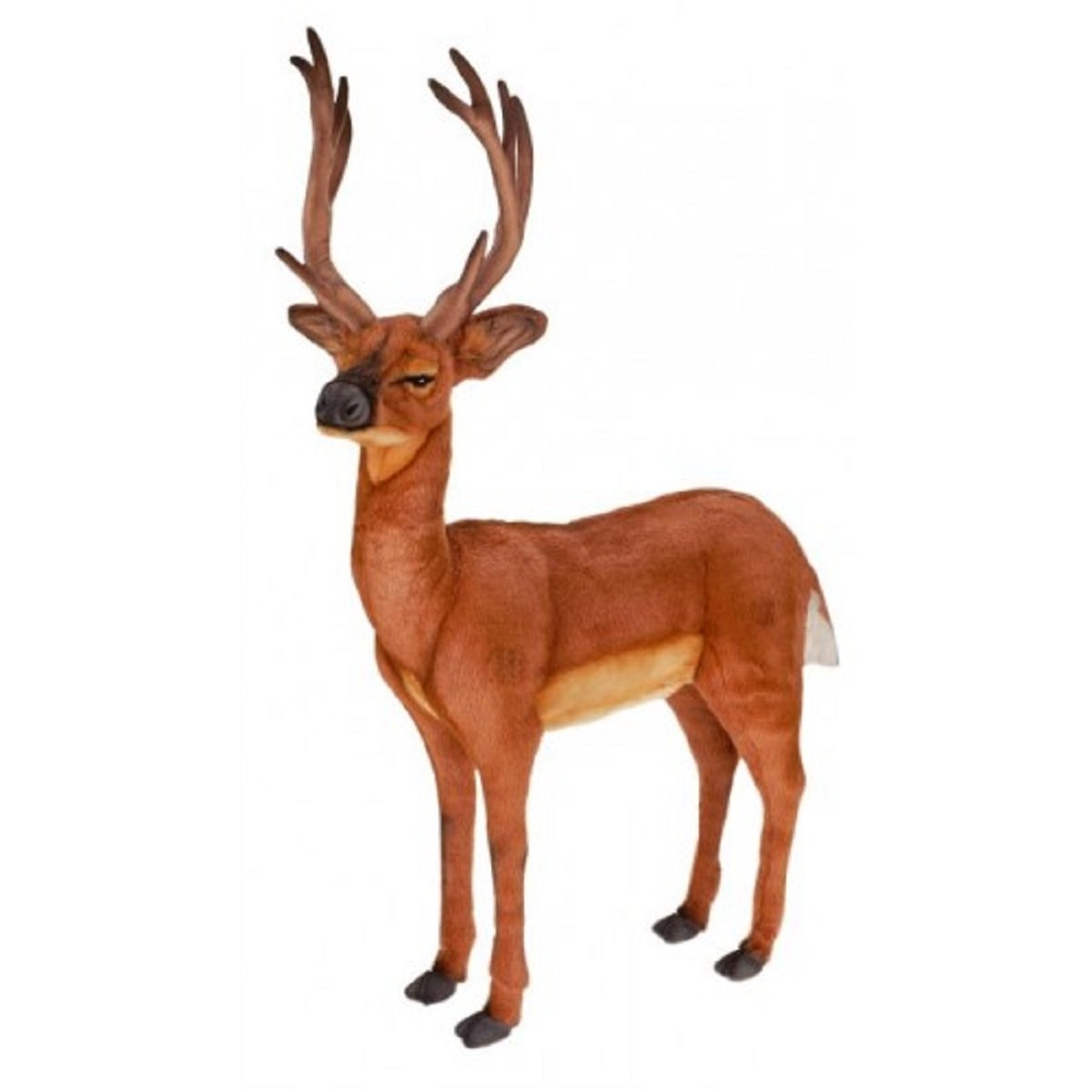 Handmade Realistic Extra Soft Plush White-Tailed Deer Stuffed Animal - 41.25