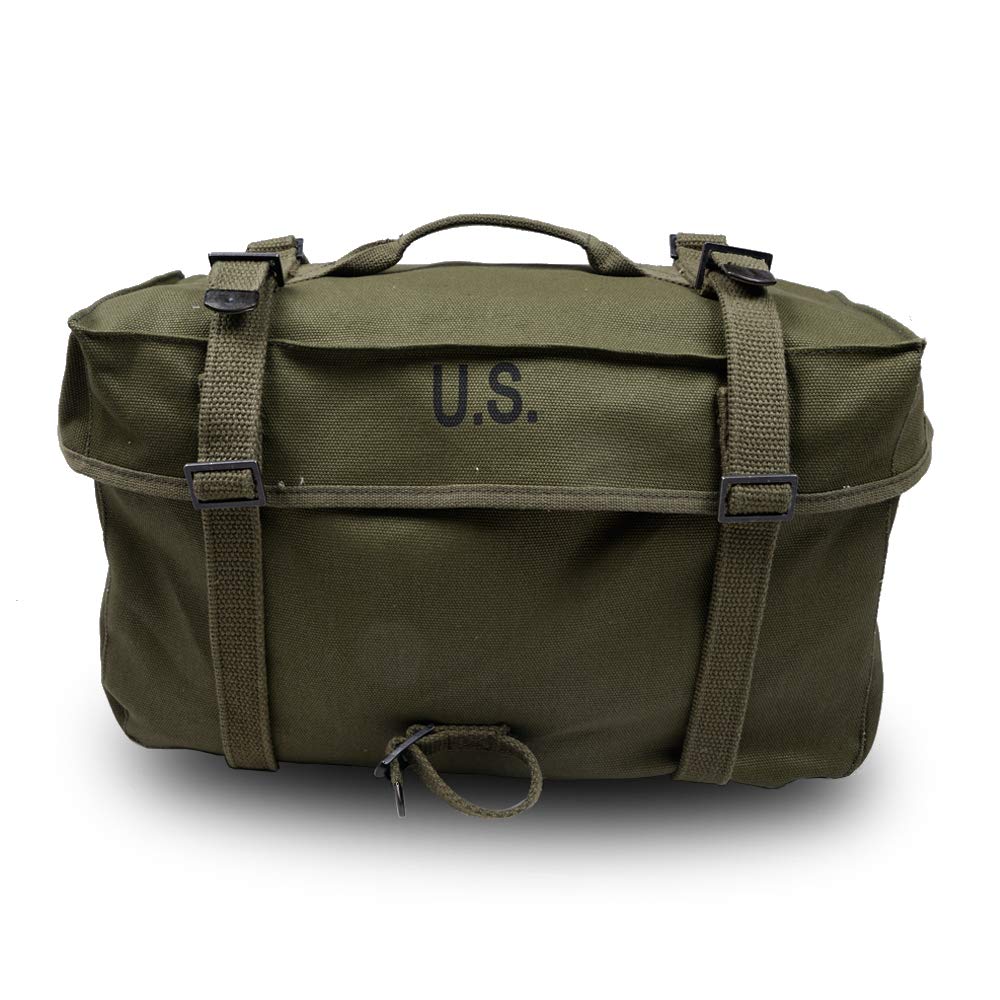 Original WWII US Army M1945 Subpackage - Authentic Korean War Military Gear for Collectors & Reenactors - Perfect for Historical Displays & Outdoor Adventures