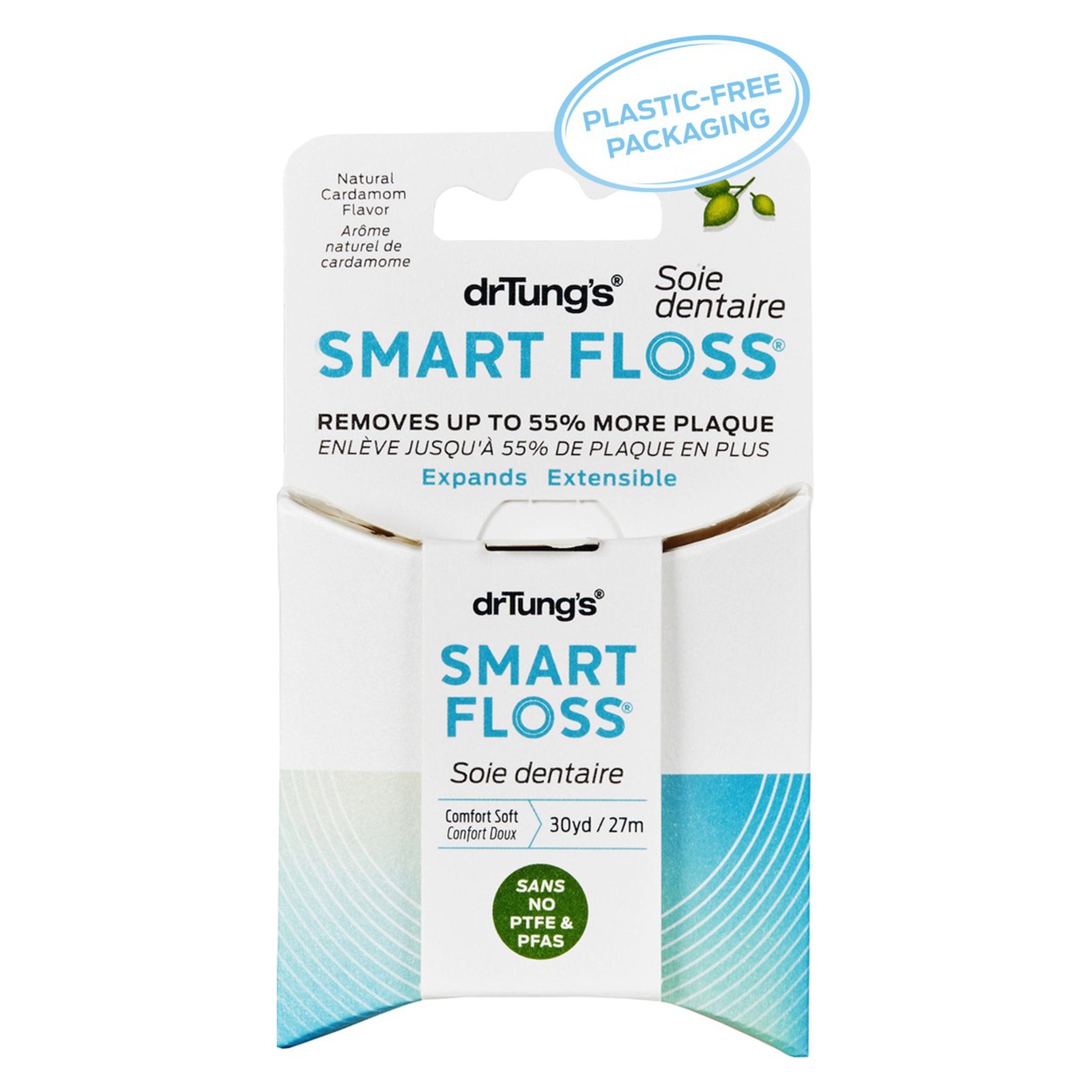 Smart Dental Floss - Mint Flavored, 50 Yards, Waxed for Easy Glide | Gentle on Gums, Effective Plaque Removal | Perfect for Travel, Home & Office Oral Care