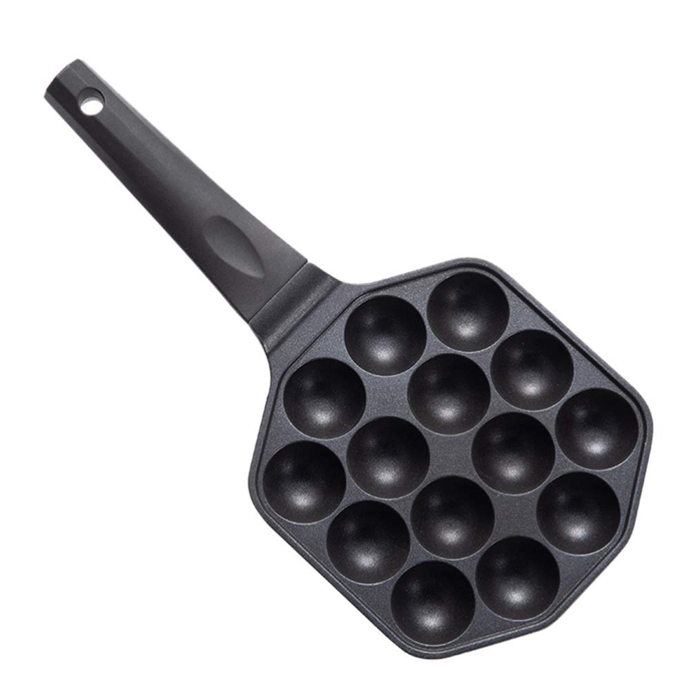 14 Hole Non-Stick Aluminum Alloy Waffle Pan - Hemoton Bakeware Tray for Cake, Meatball, Octopus & Pancakes | Perfect for Baking, Grilling & Frying | Ideal for Home Kitchen, Breakfast & Party Cooking