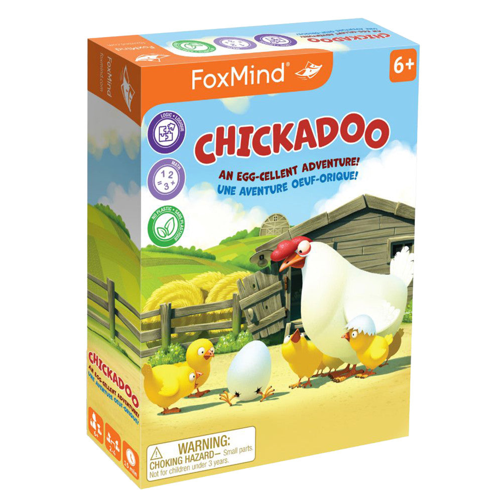 FoxMind Chickadoo Card Game - Fun & Strategic Family Board Game for Kids Ages 6+ | Perfect for Family Game Nights & Classroom Learning Activities