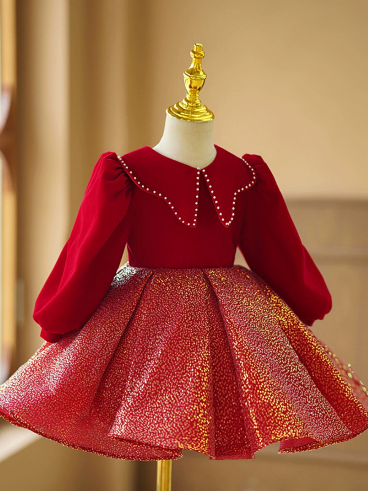 Adorable Baby Girl Baptism Dress – Toddler Pageant Gown for Christmas & Special Occasions – Perfect for Christenings, Weddings & Holiday Photos