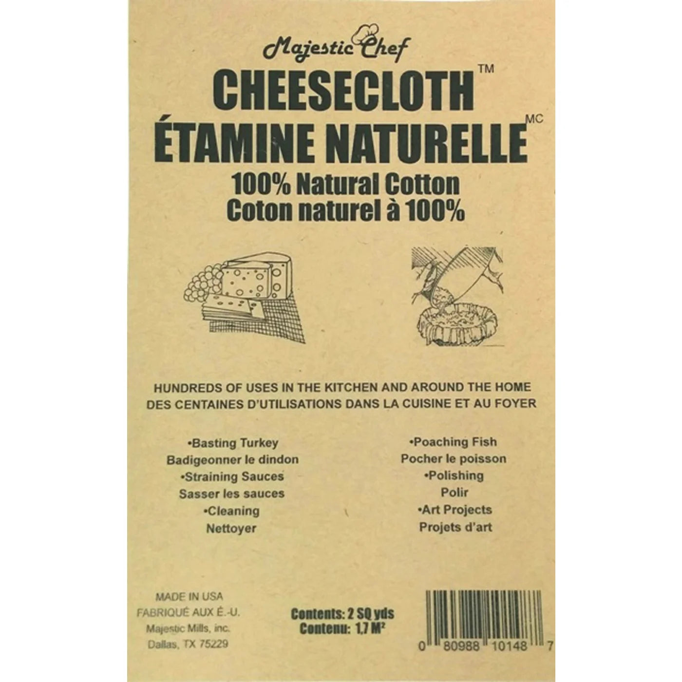 Premium Regency Wraps Cheese Cloth - 100% Natural Unbleached Cotton for Cooking, Straining & Crafting - Perfect for Cheese Making, Herb Drying & DIY Projects