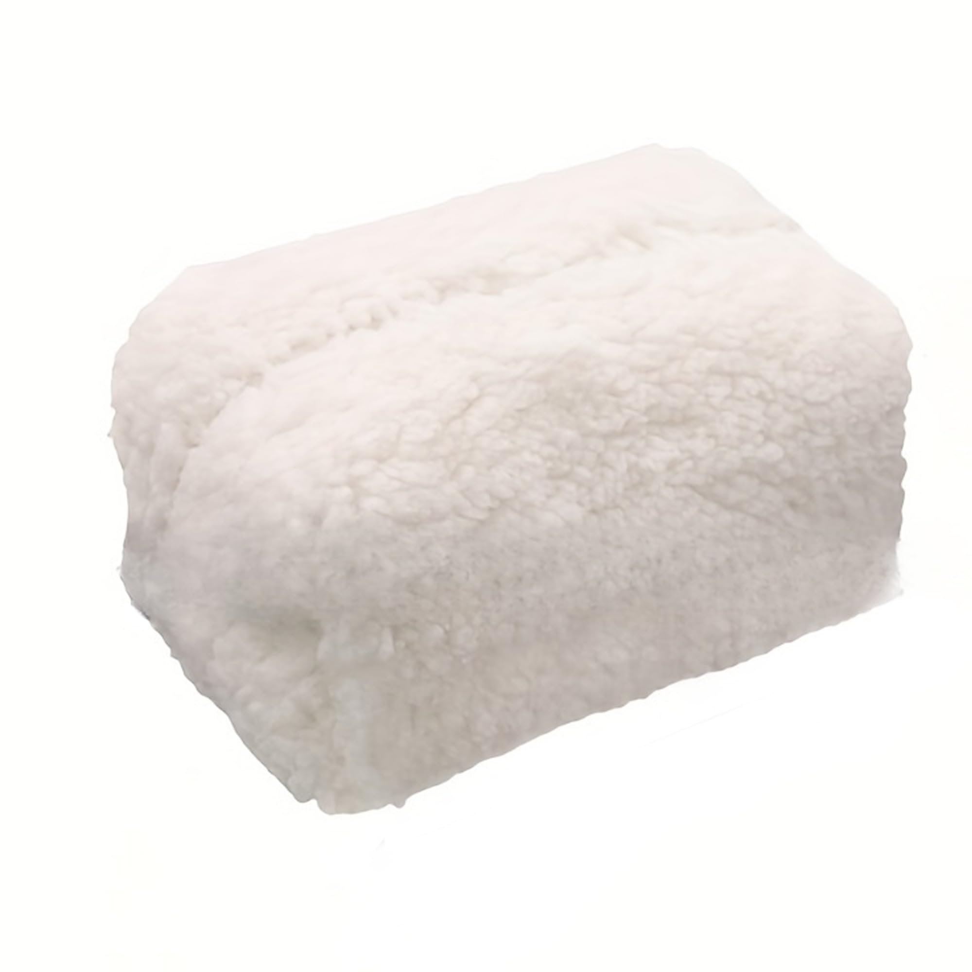 Fluffy White Plush Makeup Bag with Zipper - Portable Mini Skincare Storage Pouch for Travel & Daily Use | Fashionable Small Cosmetic Organizer (White)