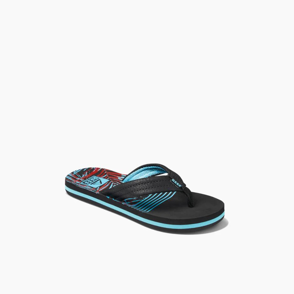 Reef Tropical Dream Ahi Youth Sandals - Comfortable Kids' Beach Shoes for Summer, Pool & Outdoor Adventures