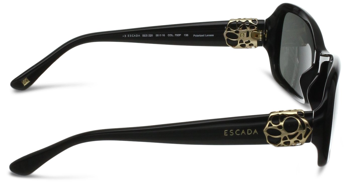 Escada SES720M-700P Polarized Sunglasses for Women - 58mm UV Protection Fashion Shades - Perfect for Driving, Beach & Outdoor Activities