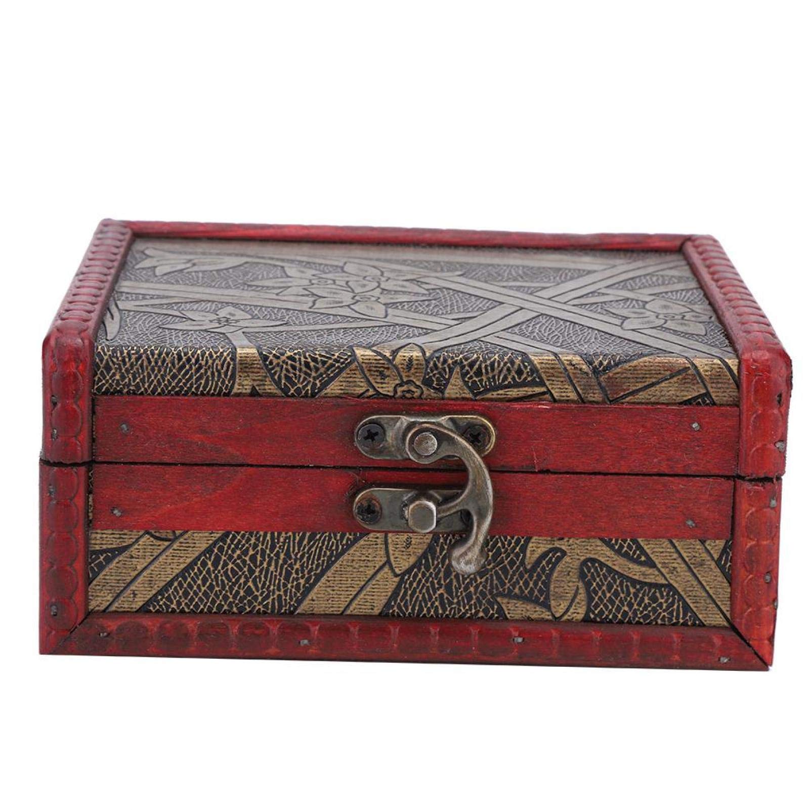 Vintage Wooden Jewelry Box for Earrings, Necklaces, Rings & Bracelets - Small Exquisite Jewelry Storage Organizer | Perfect for Bedroom, Travel & Gift Giving