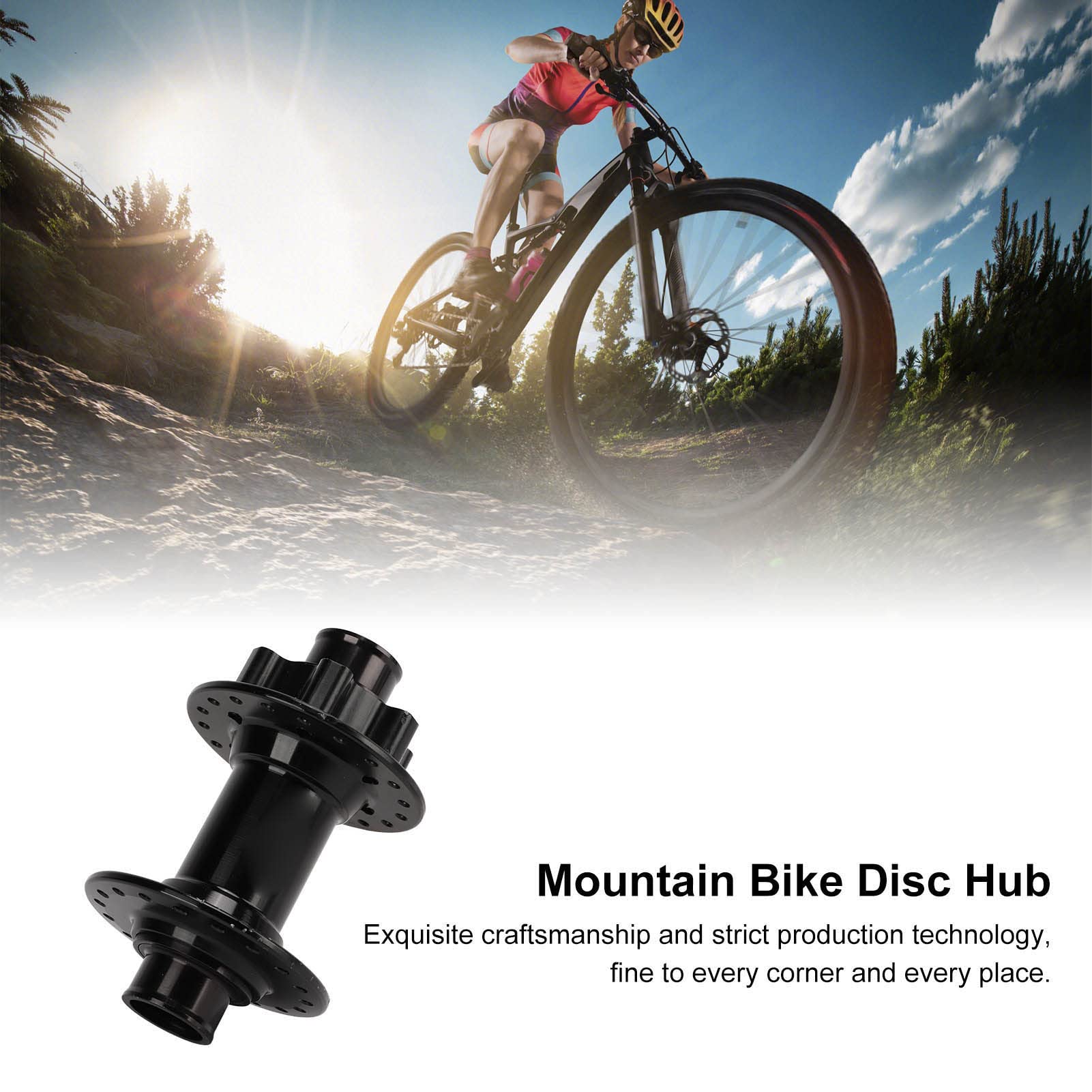 36 Holes MTB Disc Brake Hub - Lightweight Aluminum Alloy Bicycle Hub with High-Speed Bearings for Road & Mountain Bikes - Perfect for Trail Riding, Commuting & Off-Road Cycling