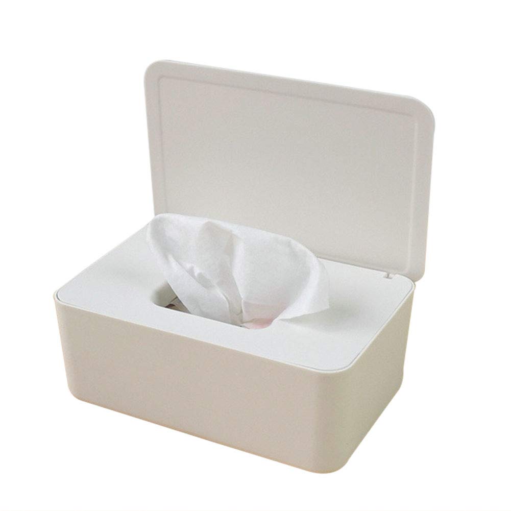Huaheng Tissue Box with Lid - Stylish Tissue Storage & Wet Wipes Dispenser for Home, Office, Car, and Bathroom Organization