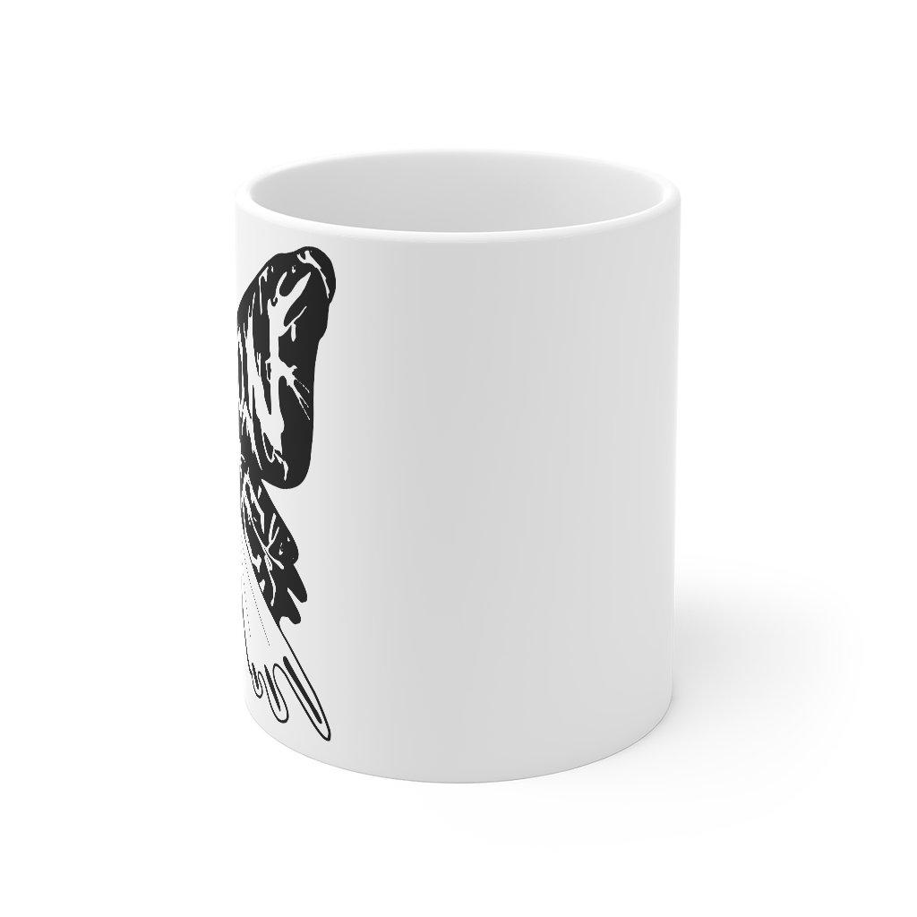 Ceramic Moth Mug - Handmade Coffee Cup with Unique Moth Design, Perfect for Tea, Hot Chocolate & Home Decor - Great Gift for Nature Lovers & Coffee Enthusiasts