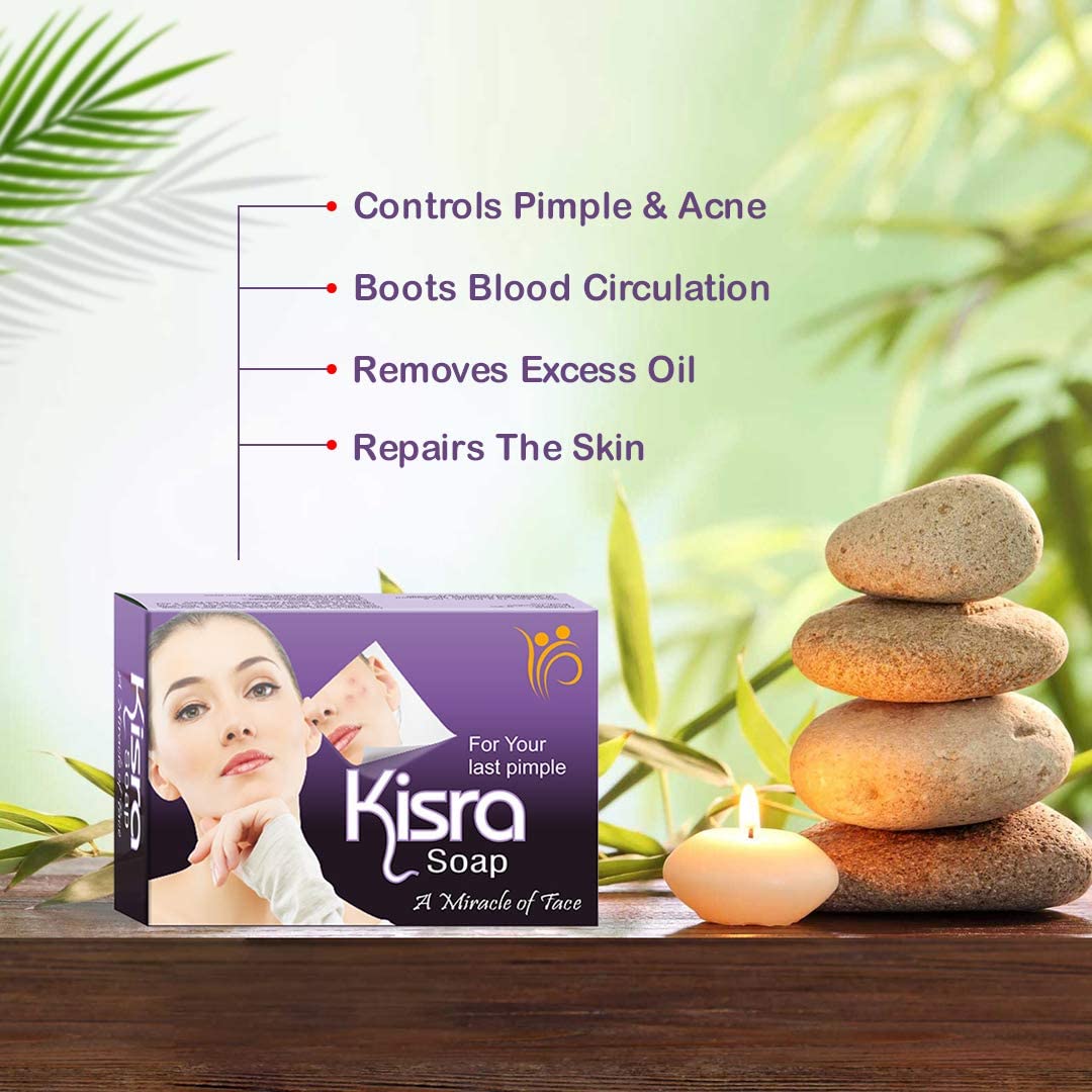 Kisra Ultimate Anti Acne Treatment Kit - Pimple & Dark Spot Remover with Soap and Cream for Clear Skin | Acne-Prone Skin Care Routine for Teens & Adults