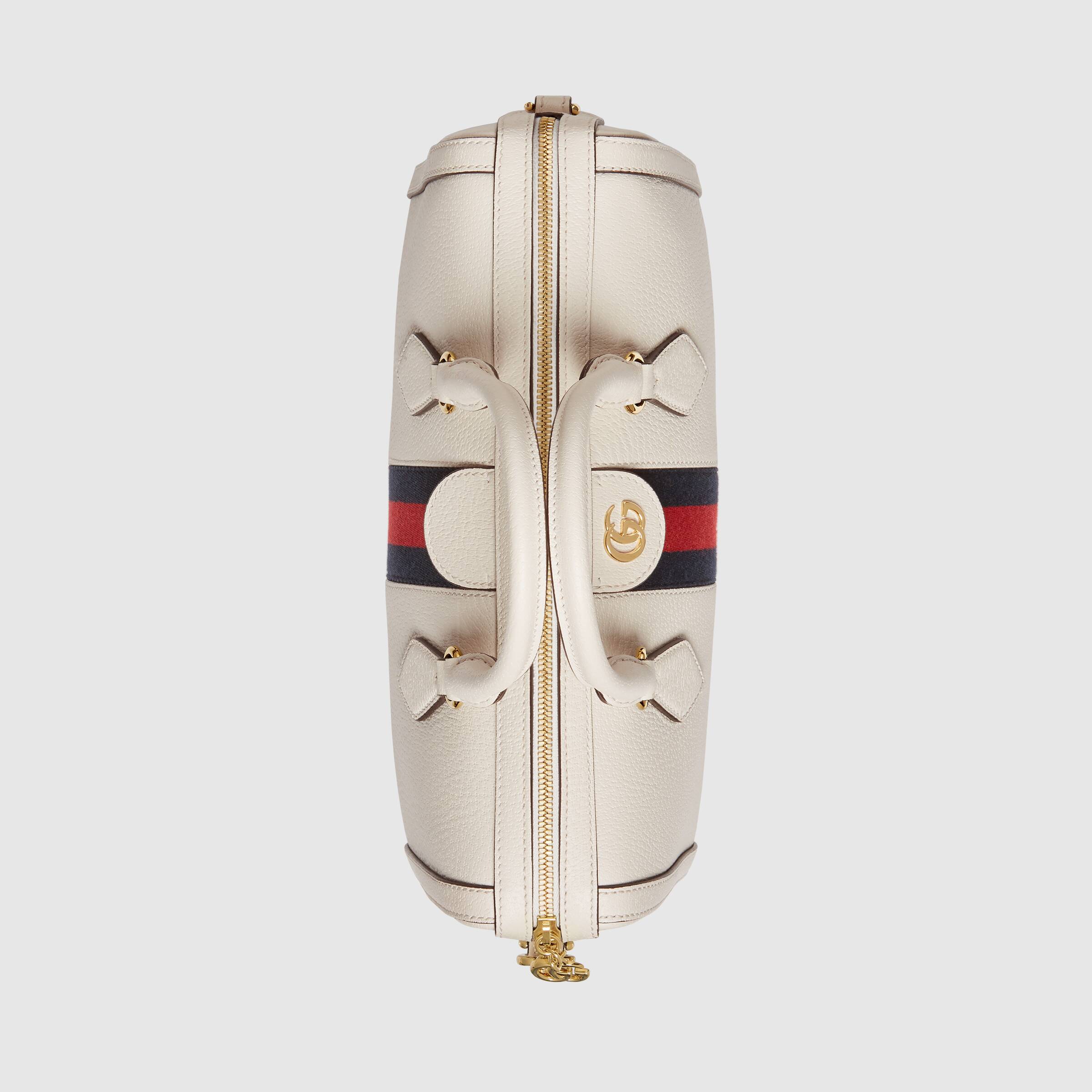 Gucci Ophidia Medium Top Handle Bag in White - Luxury Leather Shoulder Bag for Women, Perfect for Work, Travel & Everyday Use