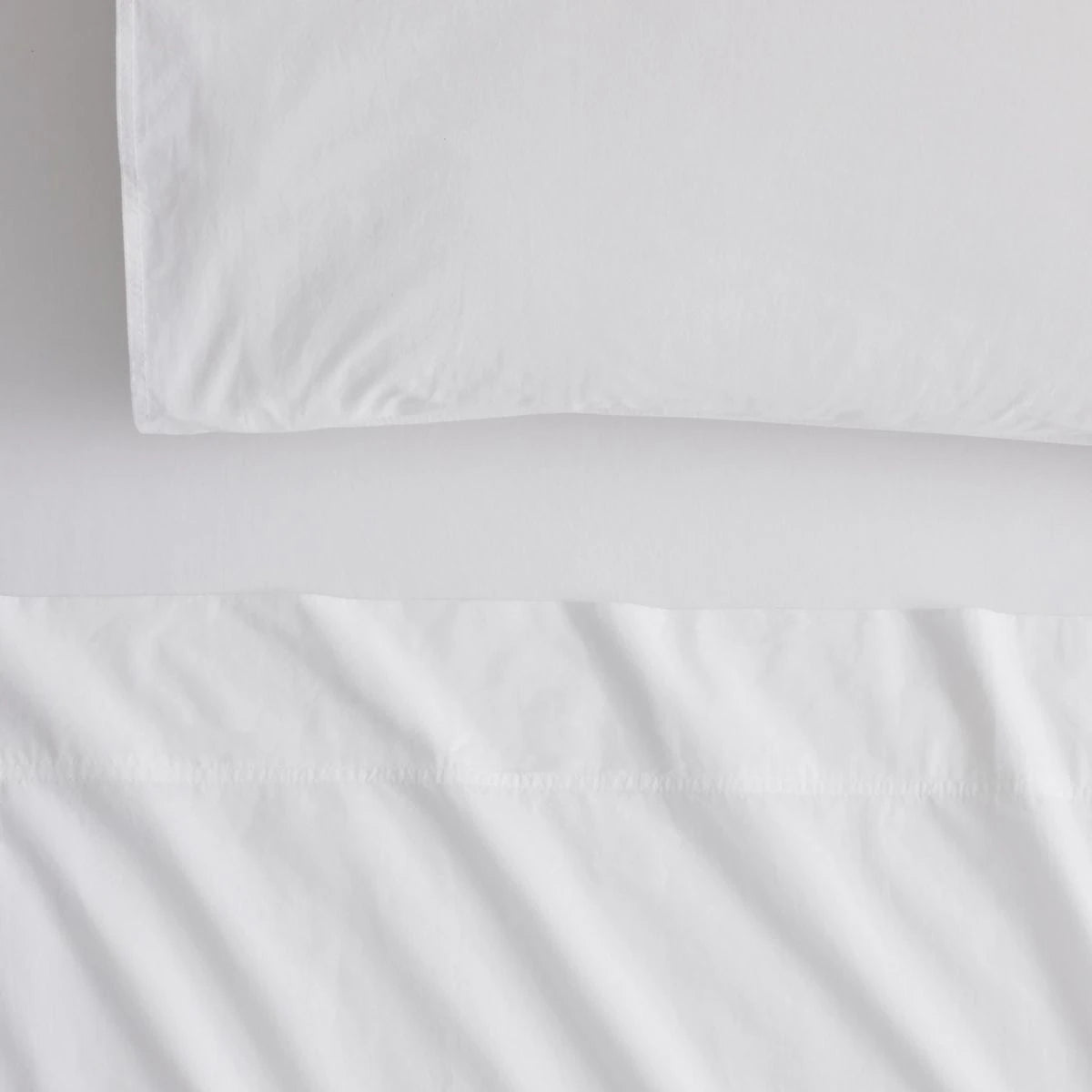 Sheridan Bayley Percale White Sheet Set - 100% Cotton Luxury Bedding for Hotel-Like Comfort - Perfect for Master Bedroom, Guest Room & Vacation Homes