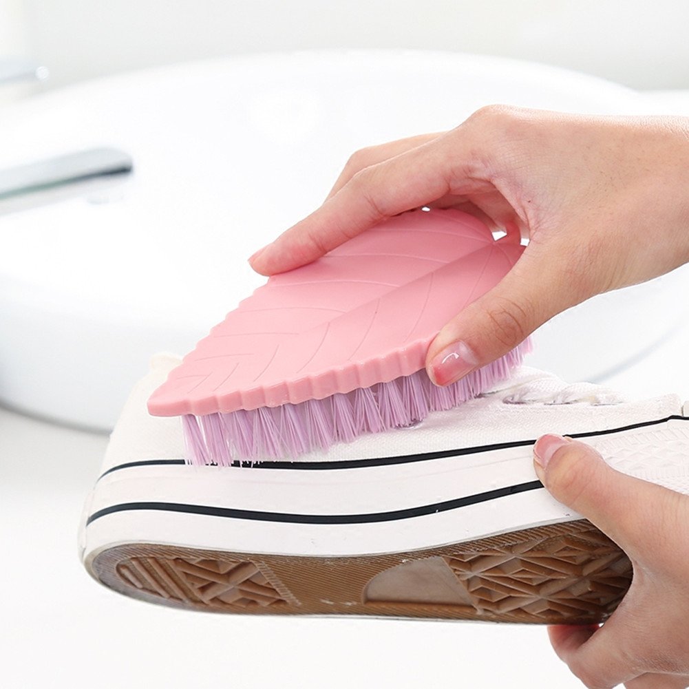 Best Soft Kitchen Laundry Brush for Clothes & Shoes - Leaf-Shaped Cleaning Brush for Delicate Fabrics, Sneakers & Household Items | Perfect for Hand Washing, Stain Removal & Gentle Cleaning