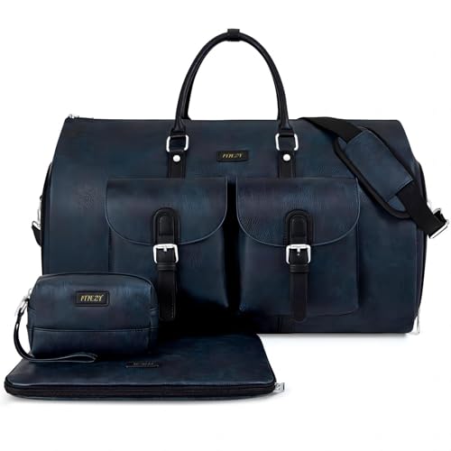 A4-Blue-Faux Leather