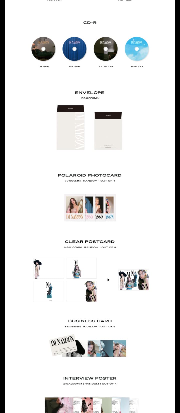 DREAMUS Twice Nayeon IM NAYEON 1st Solo Mini Album (B Version) - Sealed with Poster & Tracking Number | K-Pop Collectible for Fans, Gift for Music Lovers, Perfect for Display & Album Collections