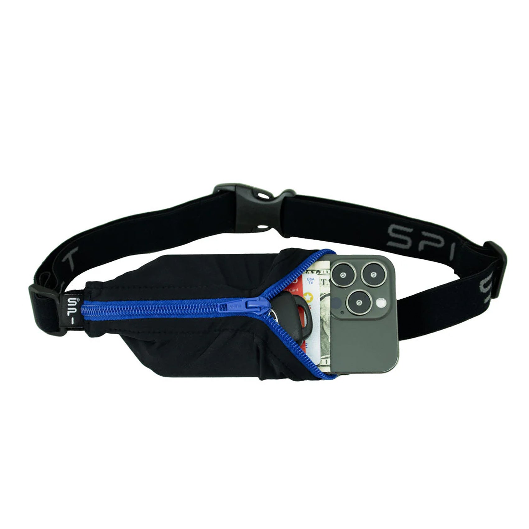 Black with Blue Zip